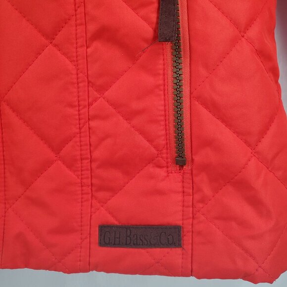 G.H. Bass & Co. Women's Outerwear Quilted Puffer Winter Coat Jacket Red Size PS - Picture 5 of 14